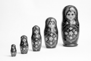 Matryoshka 5 (Black & White)